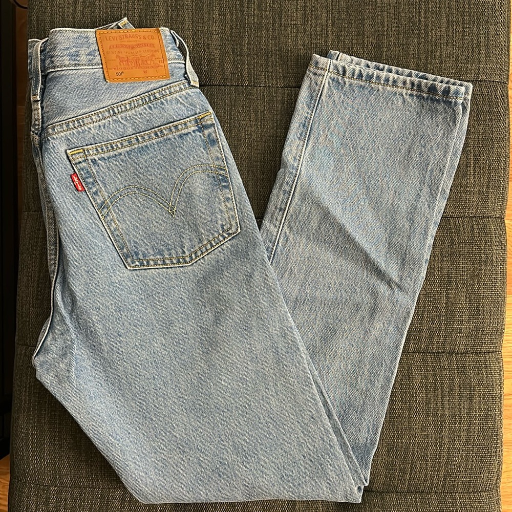 Levi’s 501 High Waist Straight Leg Jeans